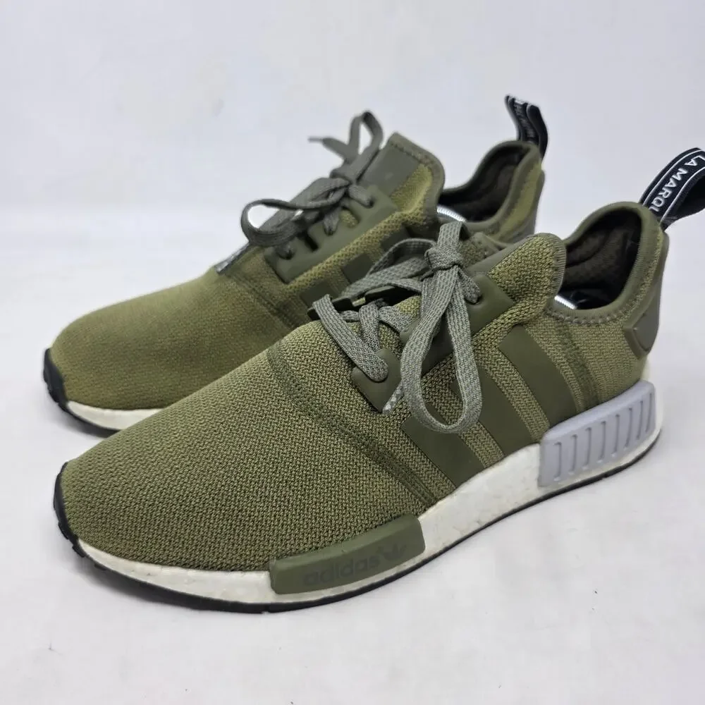 Adidas NMD_R1 Olive Green Boost Sneakers Men’s Size 8.5